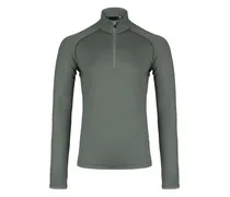 Langarmshirt mit Reißverschluss - Grün