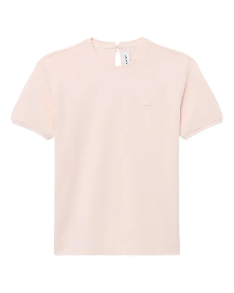 Lacoste T-Shirt mit Logo-Stickerei - Rosa Rosa