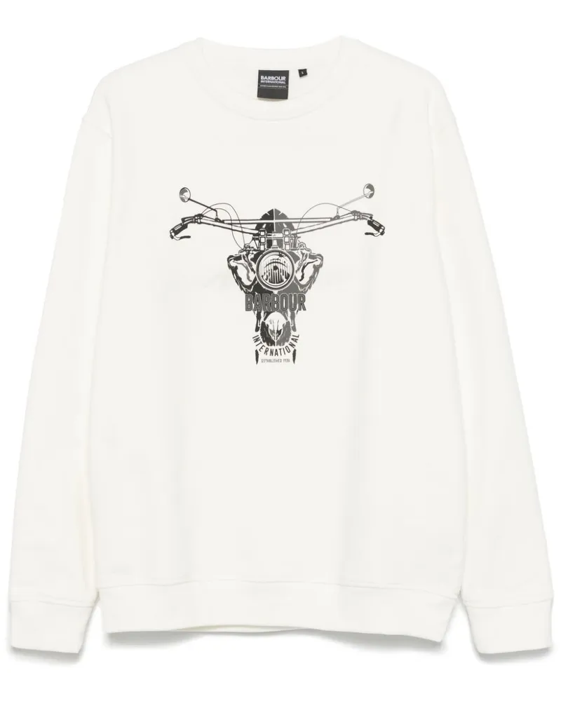 Barbour Vallis Sweatshirt - Weiß Weiß