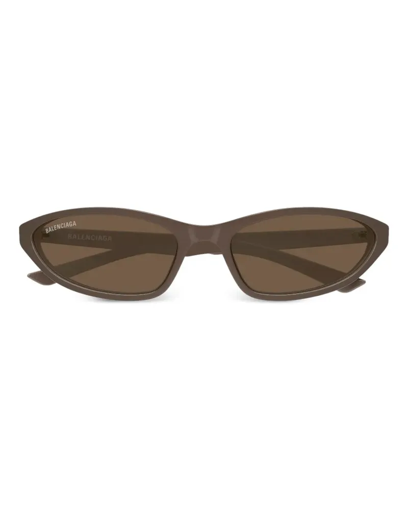 Balenciaga geometric sunglasses - Braun Braun