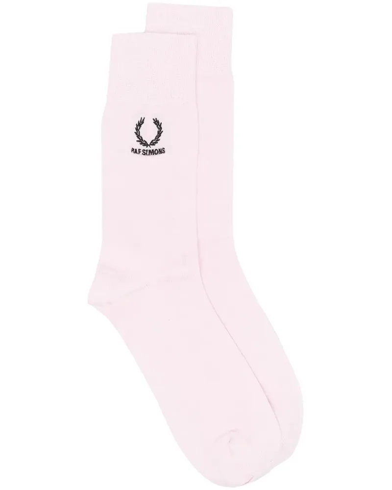 Raf Simons Socken mit Logo-Stickerei - Rosa Rosa