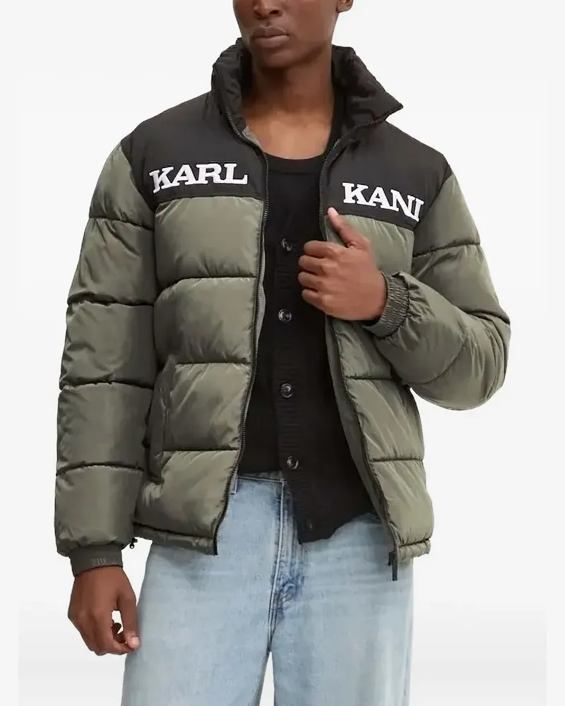 Karl Kani Gefütterte Jacke in Colour-Block-Optik - Grün Grün