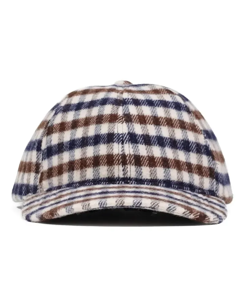 Aquascutum Karierte Baseballkappe - Nude Nude
