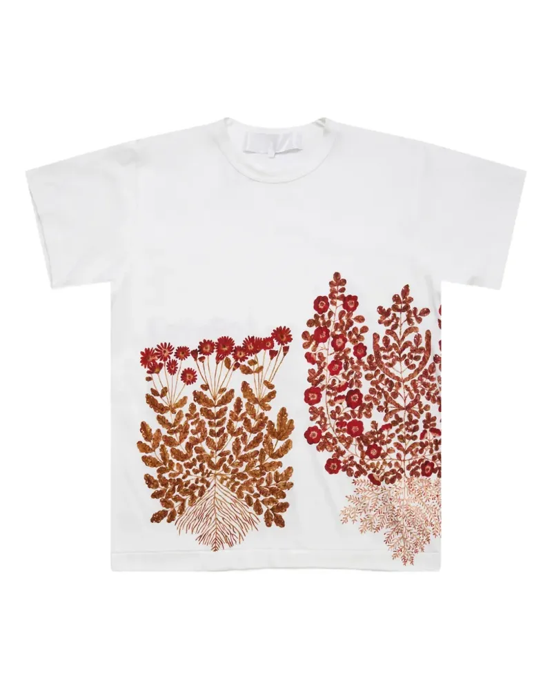 Comme des Garçons Fumi Imamura floral-print T-shirt - Weiß Weiß