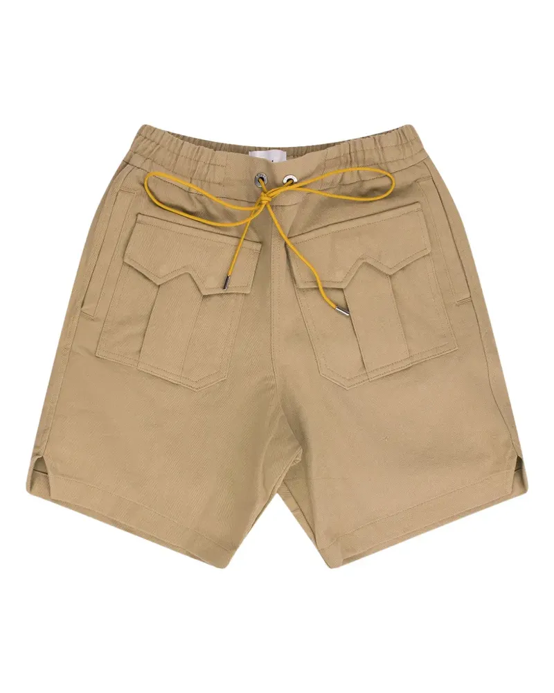 RHUDE Cerano Safari drawstring-detail shorts - Nude Nude