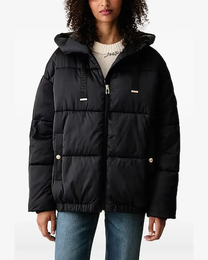 JOOP! quilted hooded jacket - Schwarz Schwarz