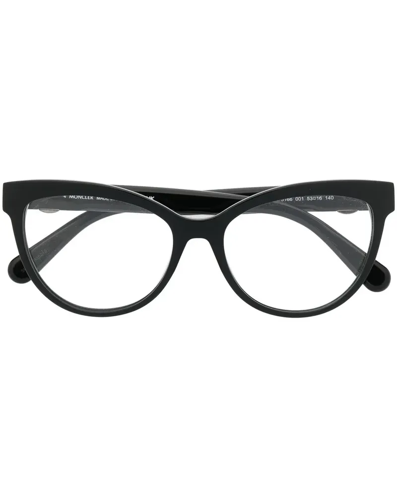 Moncler Brille mit rundem Gestell - Schwarz Schwarz