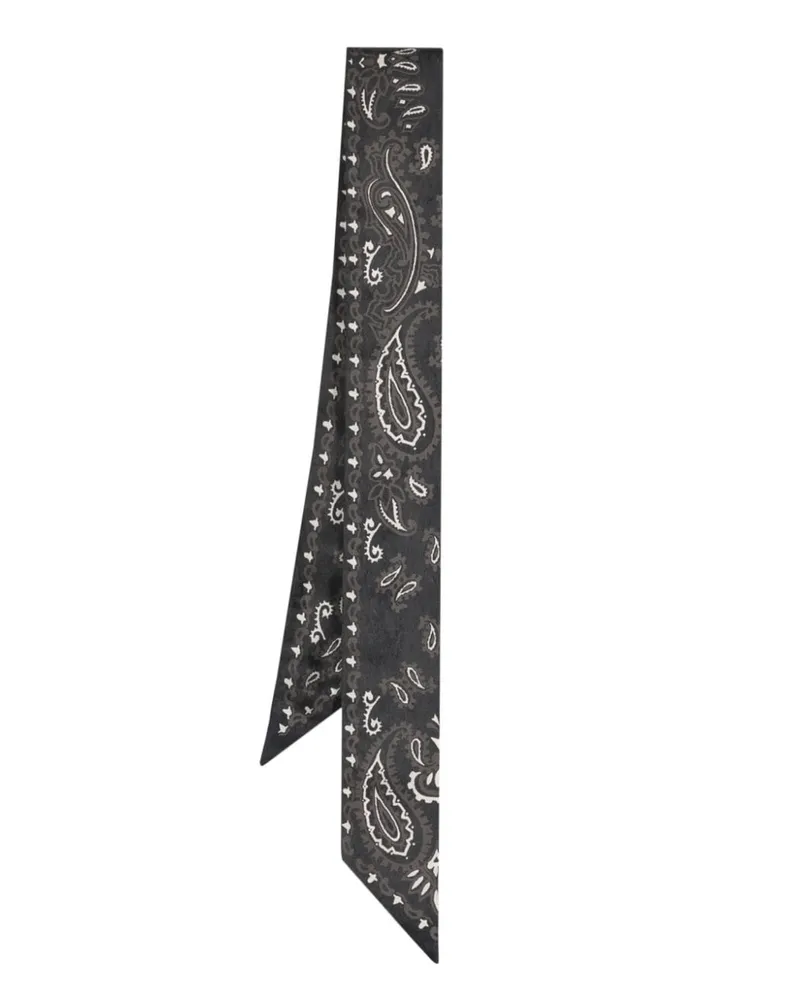 Golden Goose Seidenschal mit Paisley-Print - Schwarz Schwarz