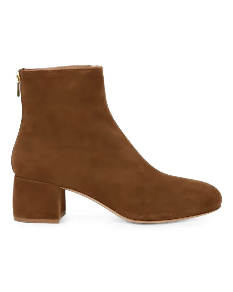 Attilio Giusti Leombruni suede block-heel ankle boots - Braun Braun