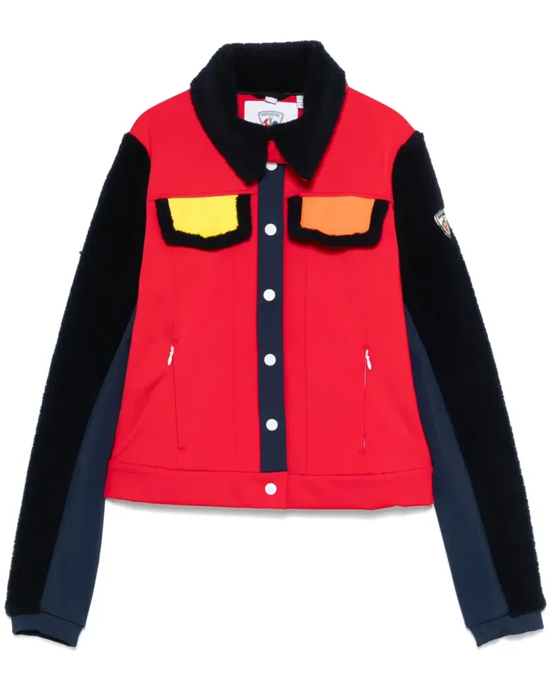 Rossignol x JCC Jacke in Colour-Block-Optik - Rot Rot