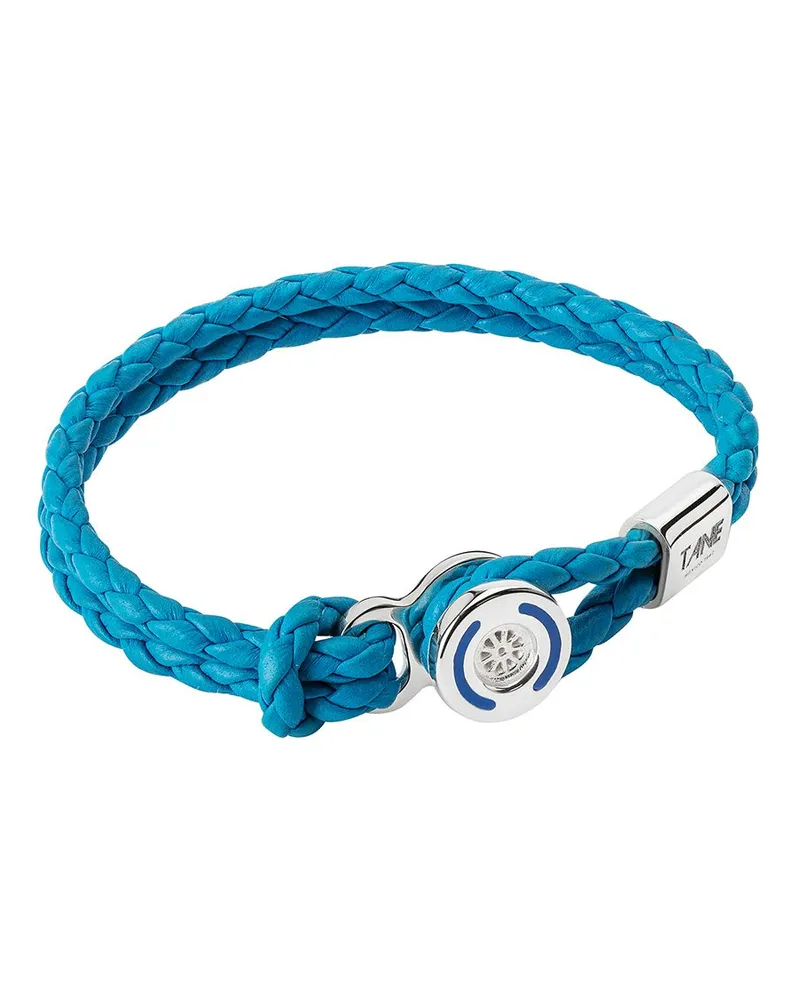 TANE México 1942 Geflochtenes Lederarmband Blau