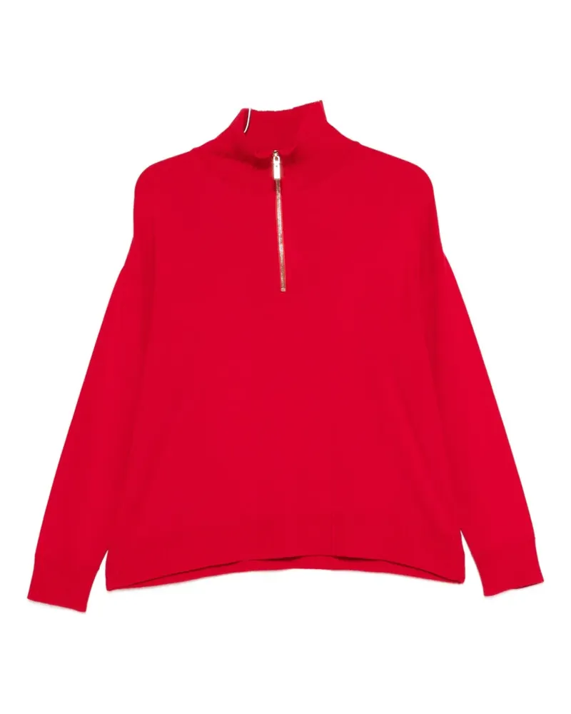 NEERA zip coll sweater - Rot Rot