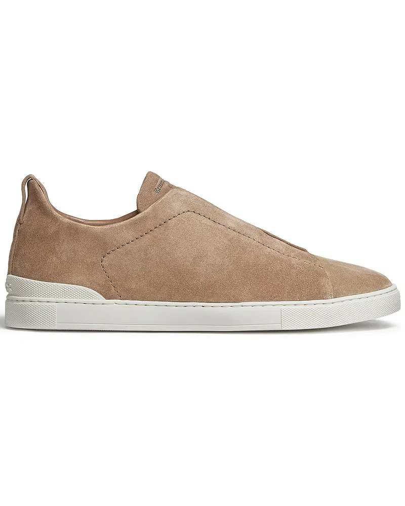 Ermenegildo Zegna Triple Stitch Slip-On-Sneakers - Nude Nude