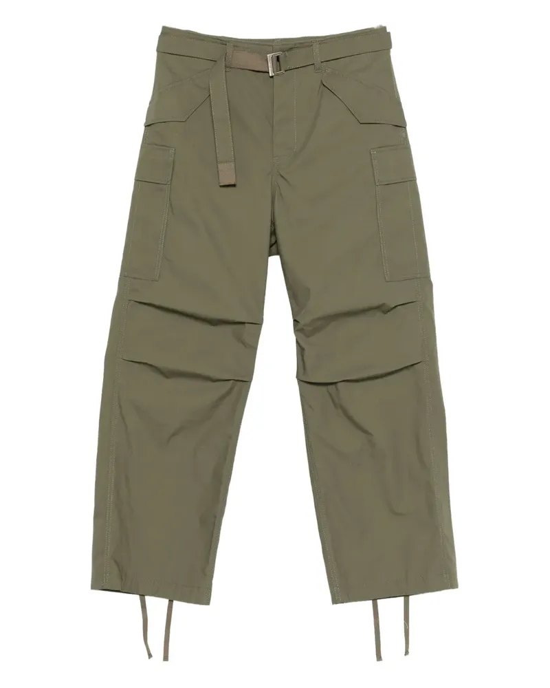 Sacai Cargohose mit Gürtel - Grün Grün