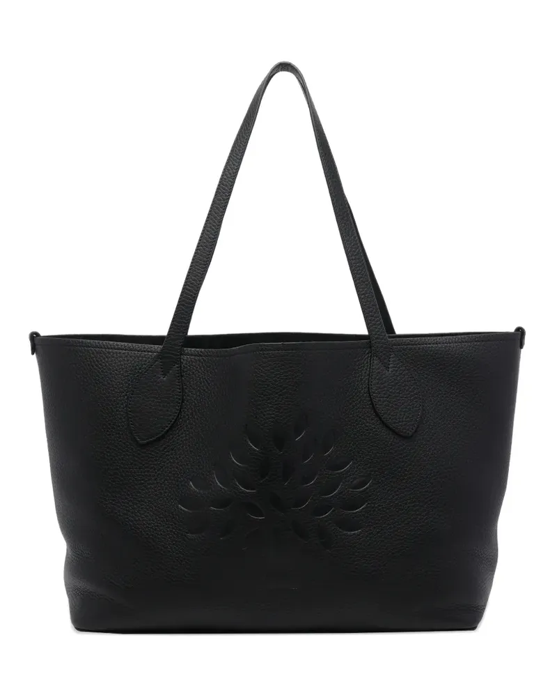 Mulberry Tree logo-embossed tote bag - Schwarz Schwarz
