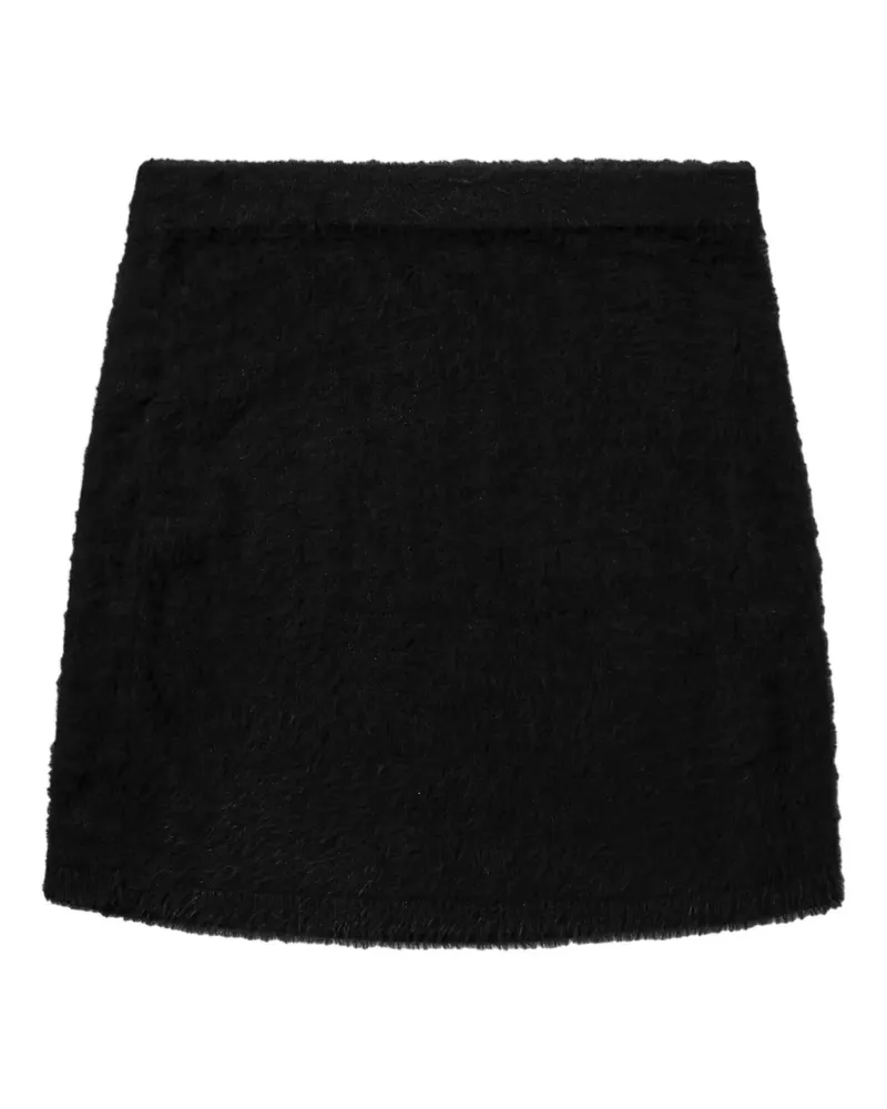 Helmut Lang fuzzy mini skirt - Schwarz Schwarz