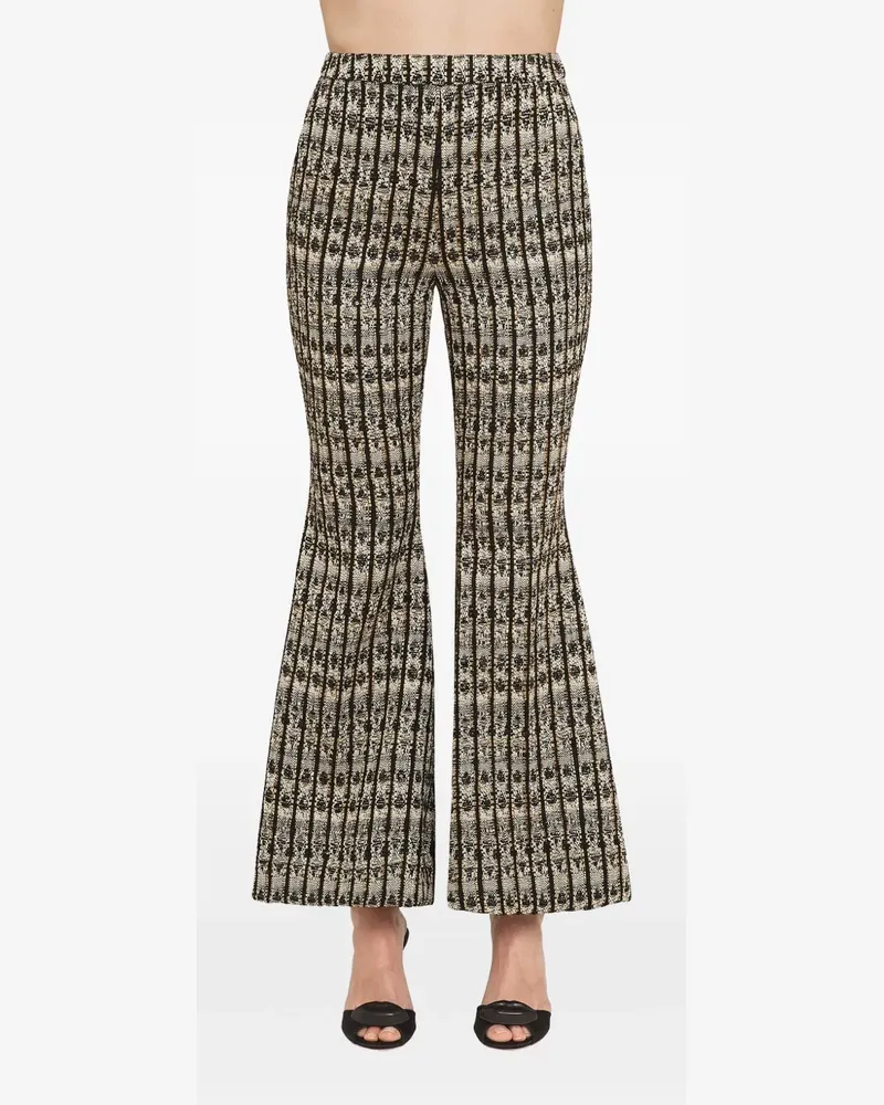 Giambattista Valli Ausgestellte Optical Bouclé-Hose - Nude Nude