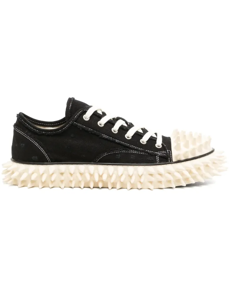 Doublet Spiky Sneakers aus Canvas - Schwarz Schwarz