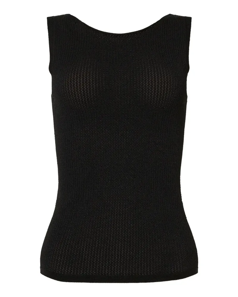 Wolford Nahtloses Tanktop aus Mikro-Mesh - Schwarz Schwarz