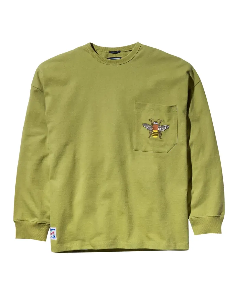 Timberland Sweatshirt mit Bee Line-Stickerei - Grün Grün