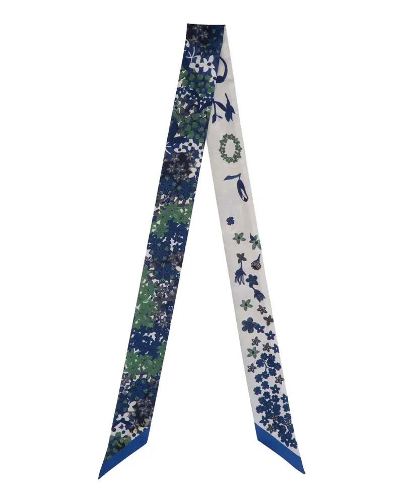 Longchamp Collier de Fleurs Halstuch - Blau Blau