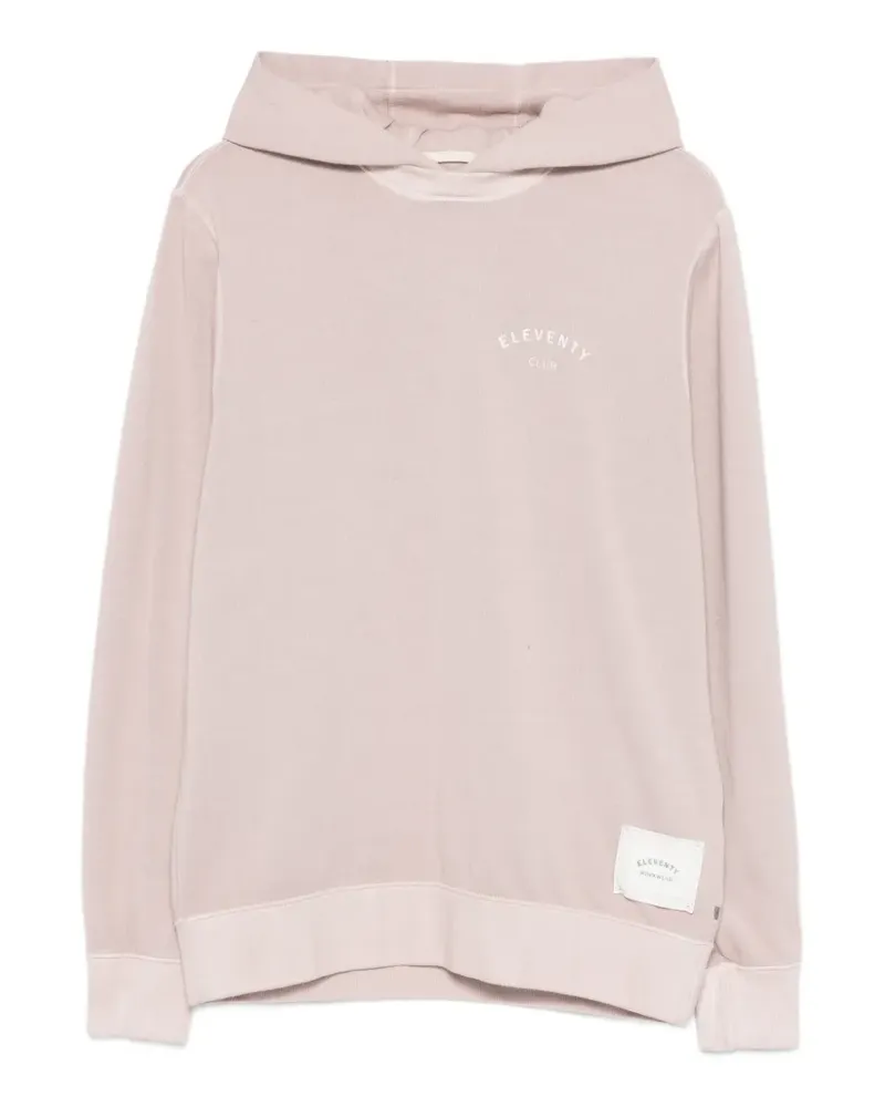 Eleventy Hoodie mit rundem Ausschnitt - Rosa Rosa