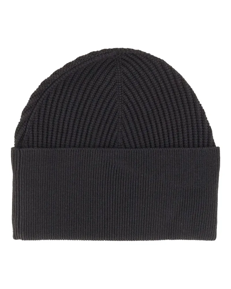 Studio Nicholson Mikkel ribbed-knit beanie hat - Blau Blau