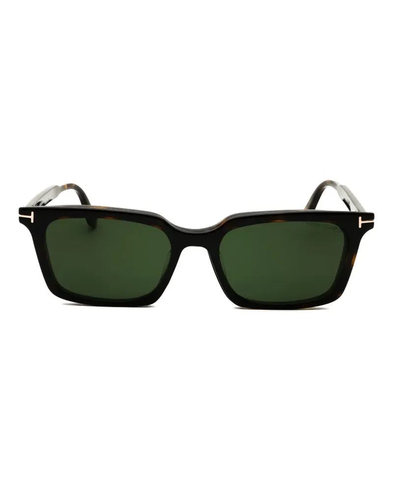 Tom Ford Brille mit eckigem Gestell - Braun Braun