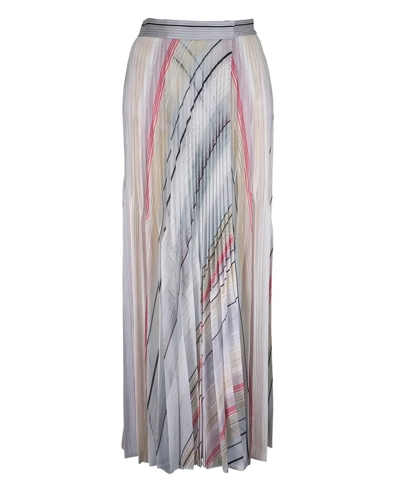Missoni striped pleated maxi skirt - Nude Nude