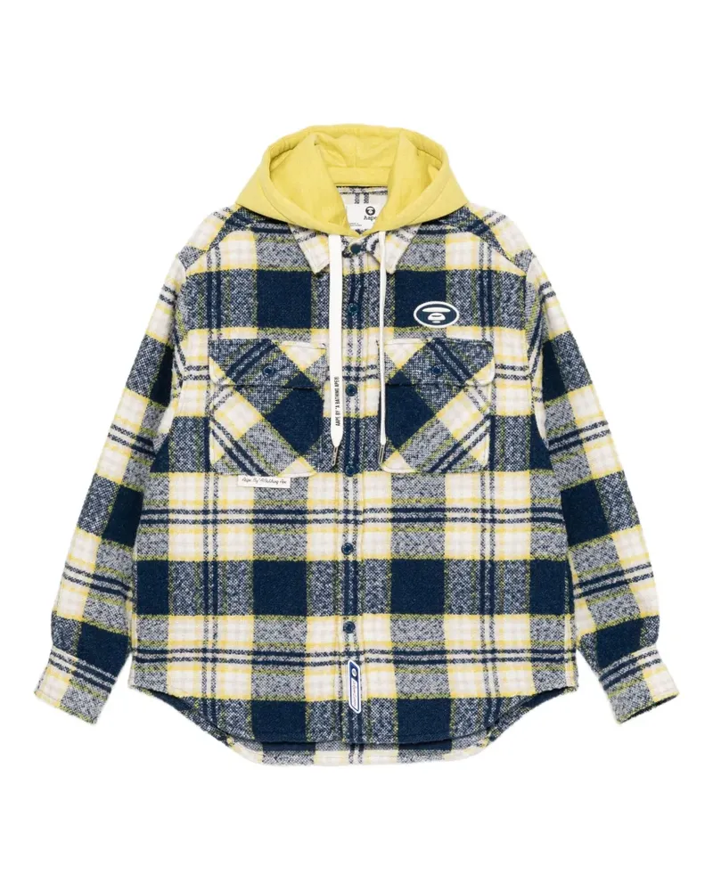 BAPE Jacke mit Logo-Stickerei - Blau Blau