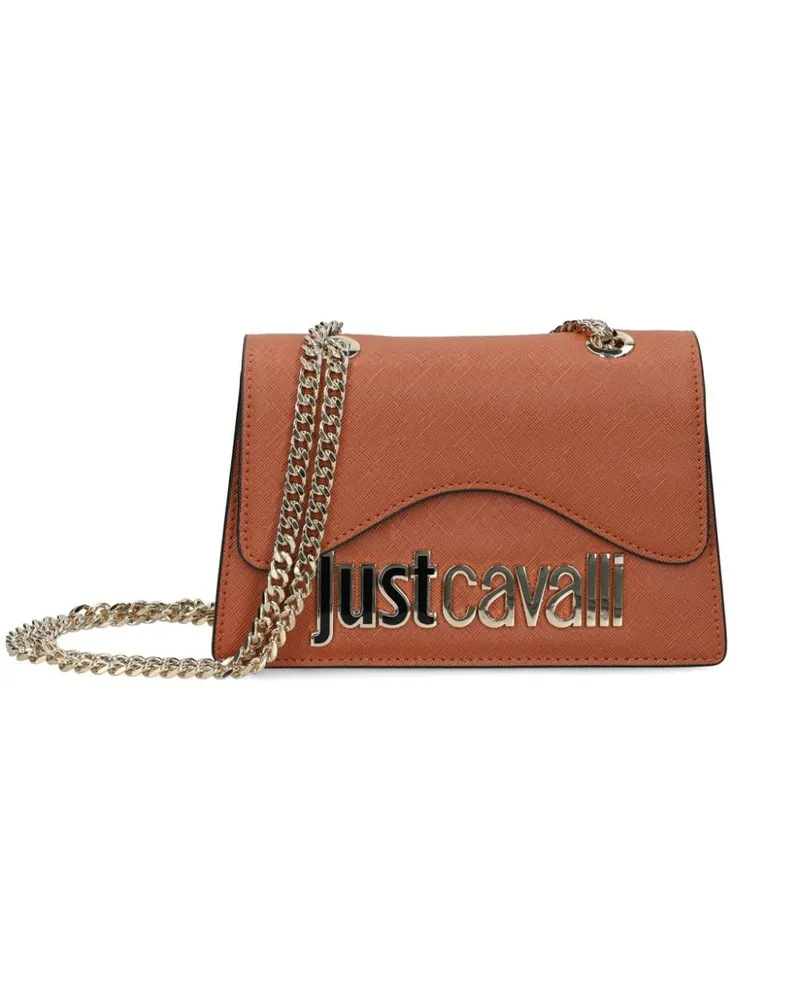 Just Cavalli Schultertasche mit Kettenriemen - Braun Braun