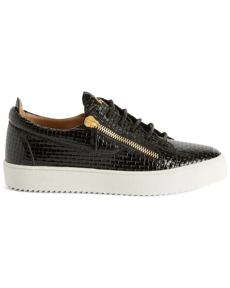 Giuseppe Zanotti Frankie Sneakers aus Lackleder - Schwarz Schwarz