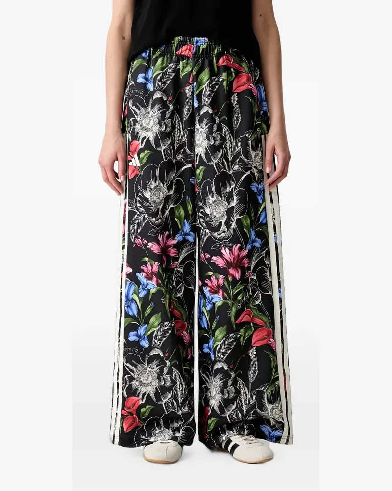 adidas x Farm Rio House of Tiro floral-print side-stripe track pants - Schwarz Schwarz