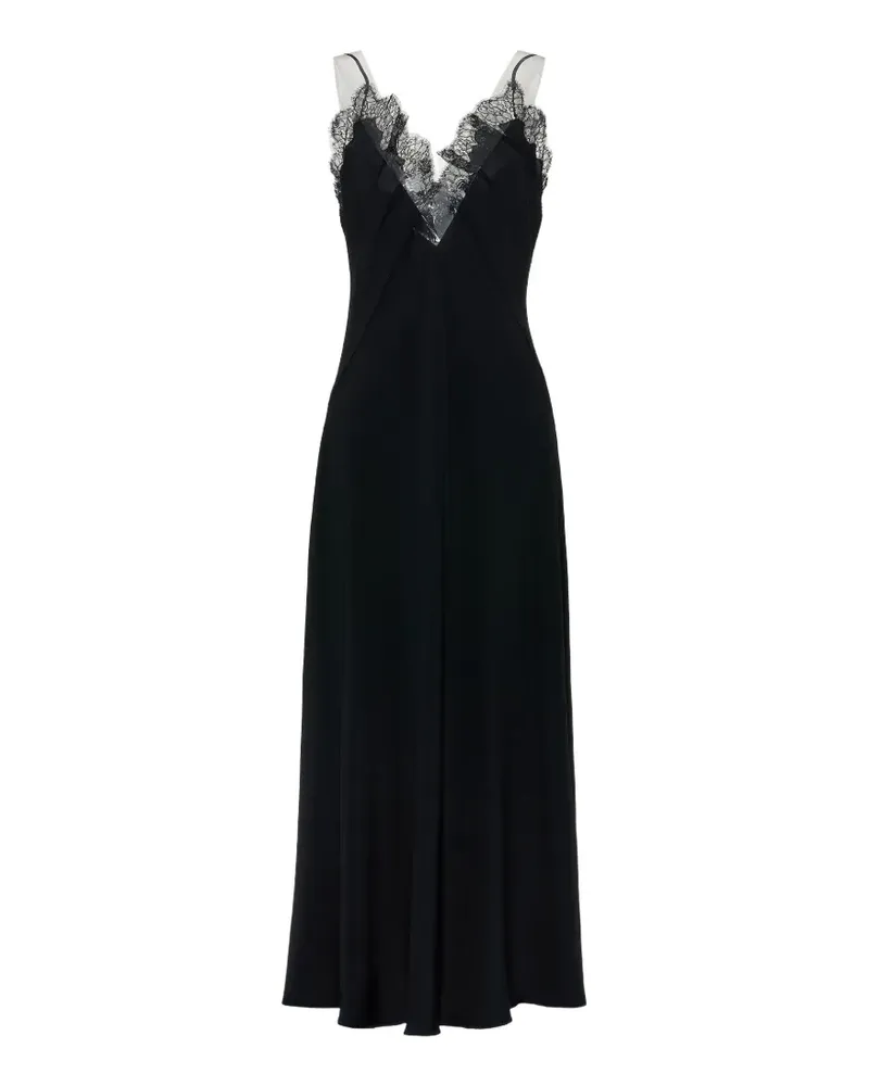 Maison Margiela Midikleid aus Spitze - Schwarz Schwarz