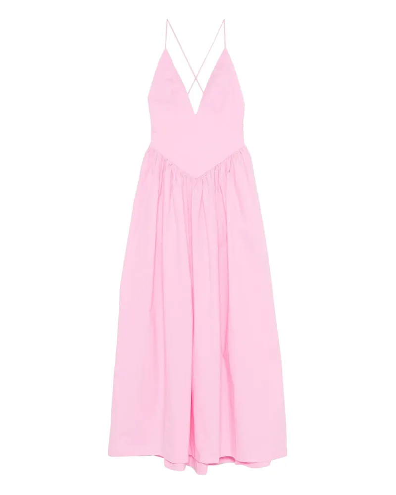 Adriana Degreas V-neck straps maxi dress - Rosa Rosa