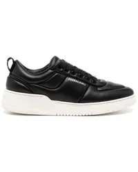 Ferragamo Sneakers mit Einsätzen Schwarz