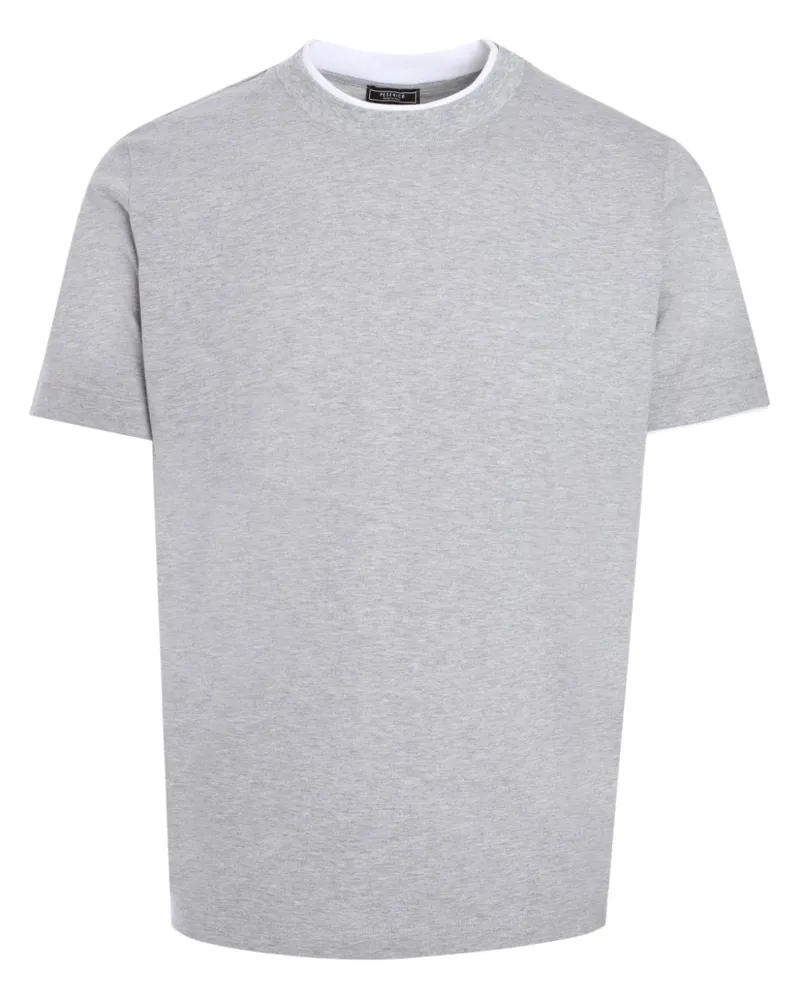 Peserico T-Shirt mit Logo-Print Grau