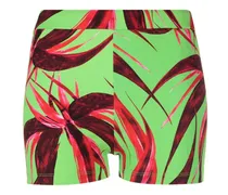 Shorts mit botanischem Print