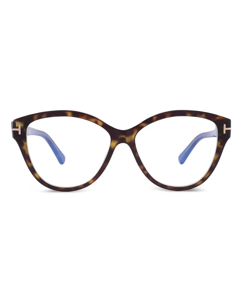 Tom Ford Shield Brille mit Vollrand - Braun Braun