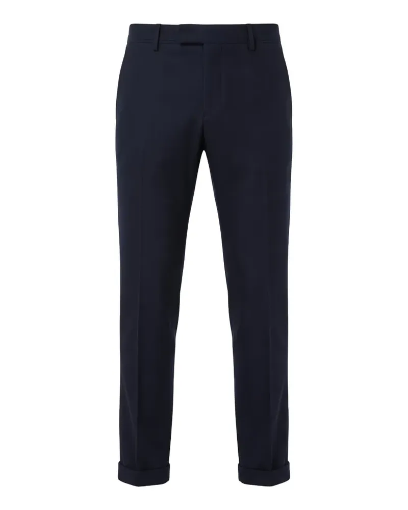 Incotex pressed-crease turned-up trousers - Blau Blau