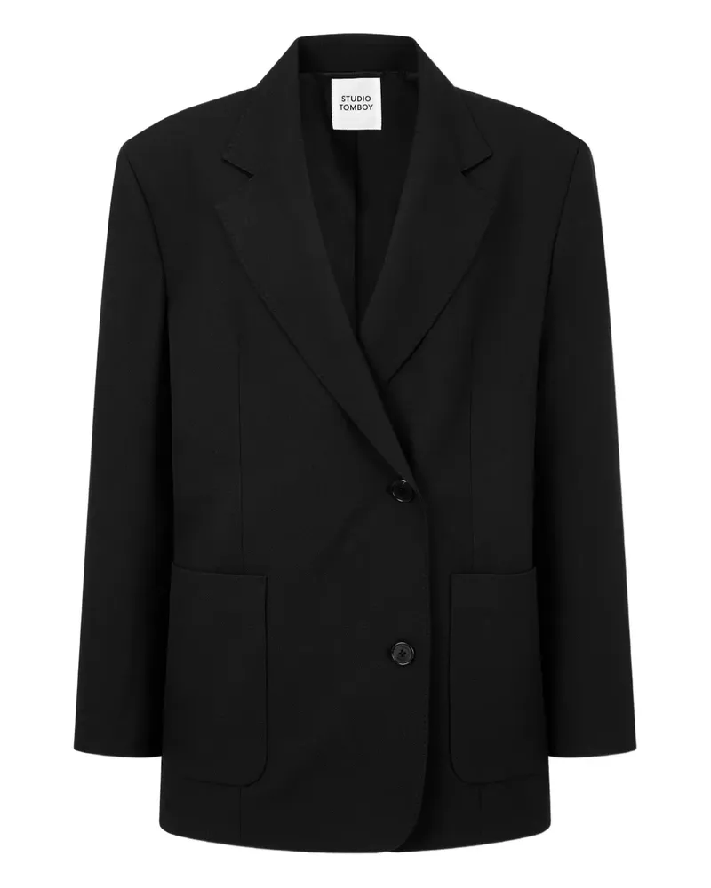 STUDIO TOMBOY patch-pocket jacket - Schwarz Schwarz