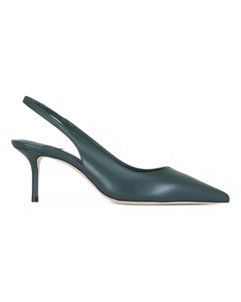 Jimmy Choo Slingback-Sandalen mit spitzer Kappe - Grün Grün