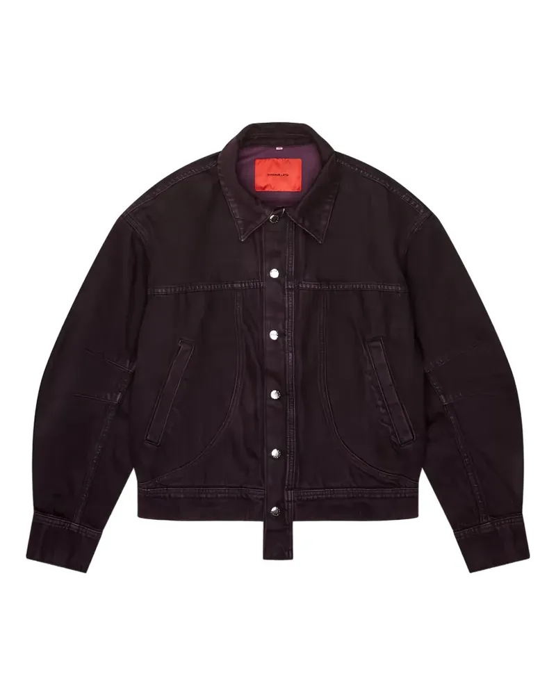 Eckhaus Latta panelled denim jacket - Violett Violett