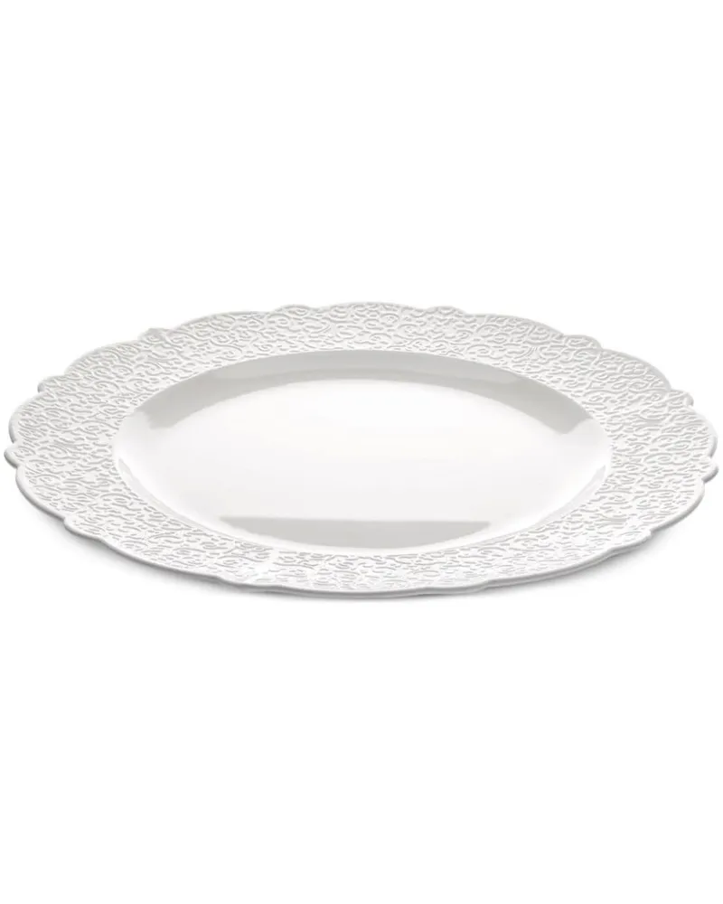 Alessi Dressed Teller aus Porzellan (33cm) - Weiß Weiß