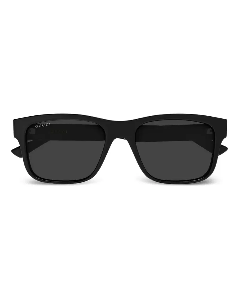 Gucci rectangle-frame sunglasses - Schwarz Schwarz