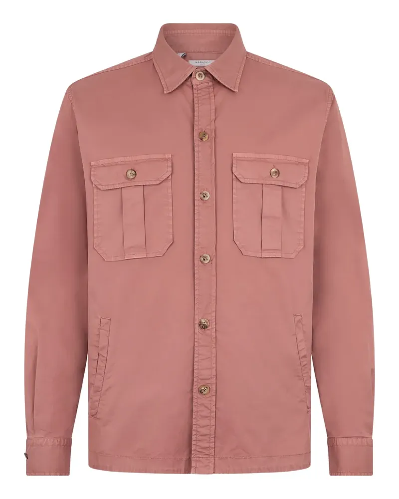 Boglioli Klassisches Twill-Hemd - Rosa Rosa