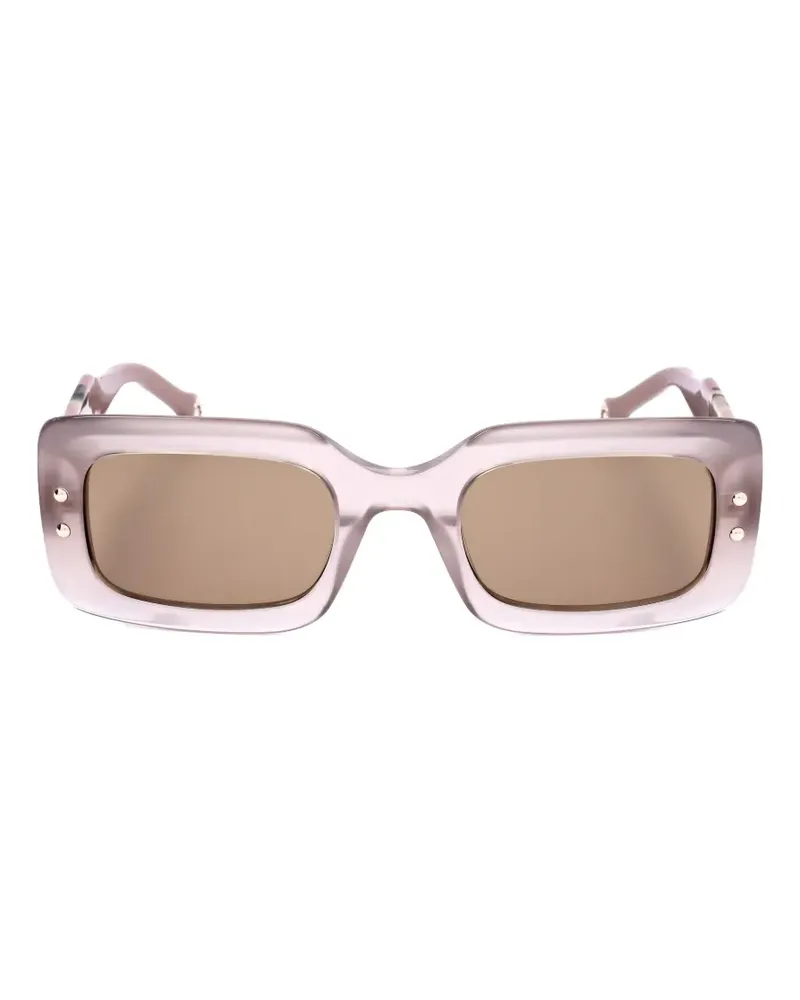 Carolina Herrera New York Eckige Sonnenbrille in Schildpattoptik - Rosa Rosa