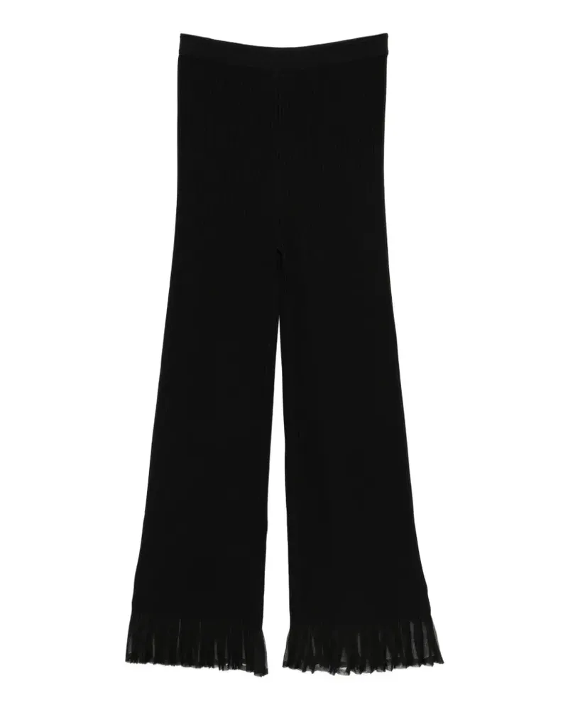 Sandro Gerippte Hose - Schwarz Schwarz