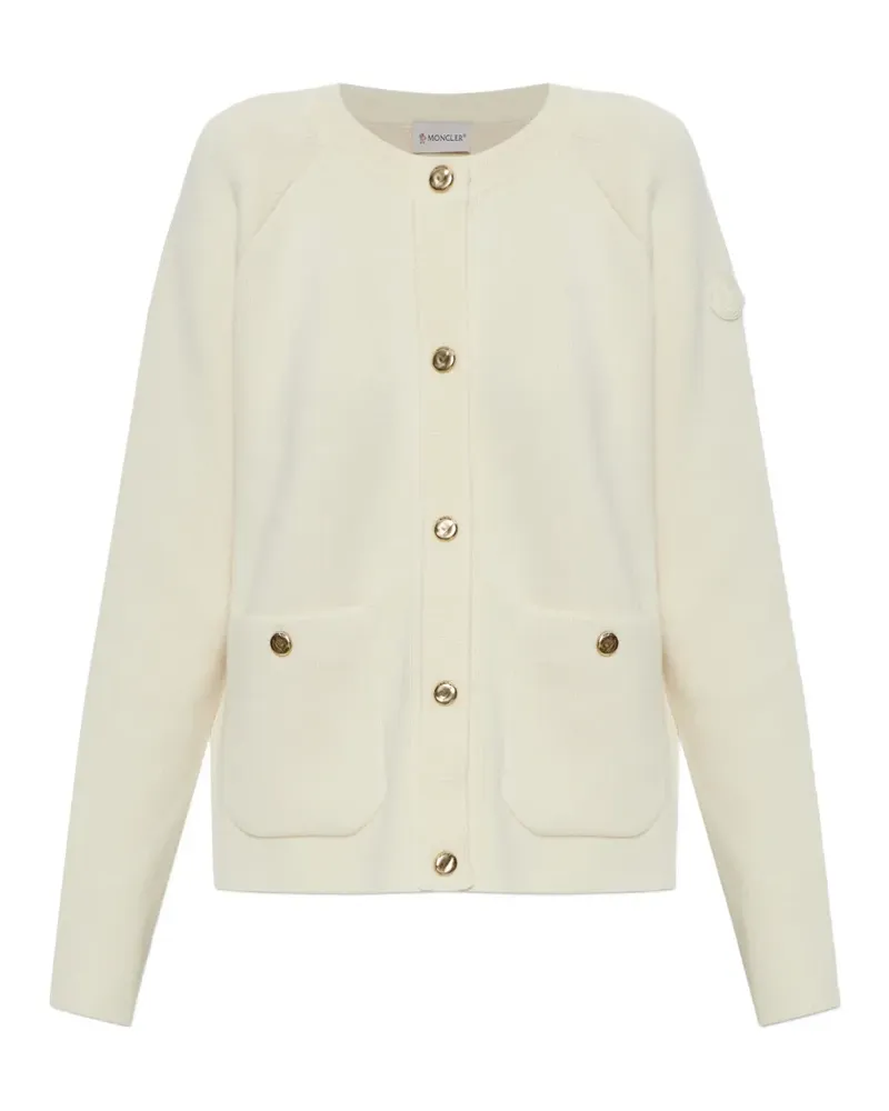 Moncler patch-pocket cardigan - Nude Nude