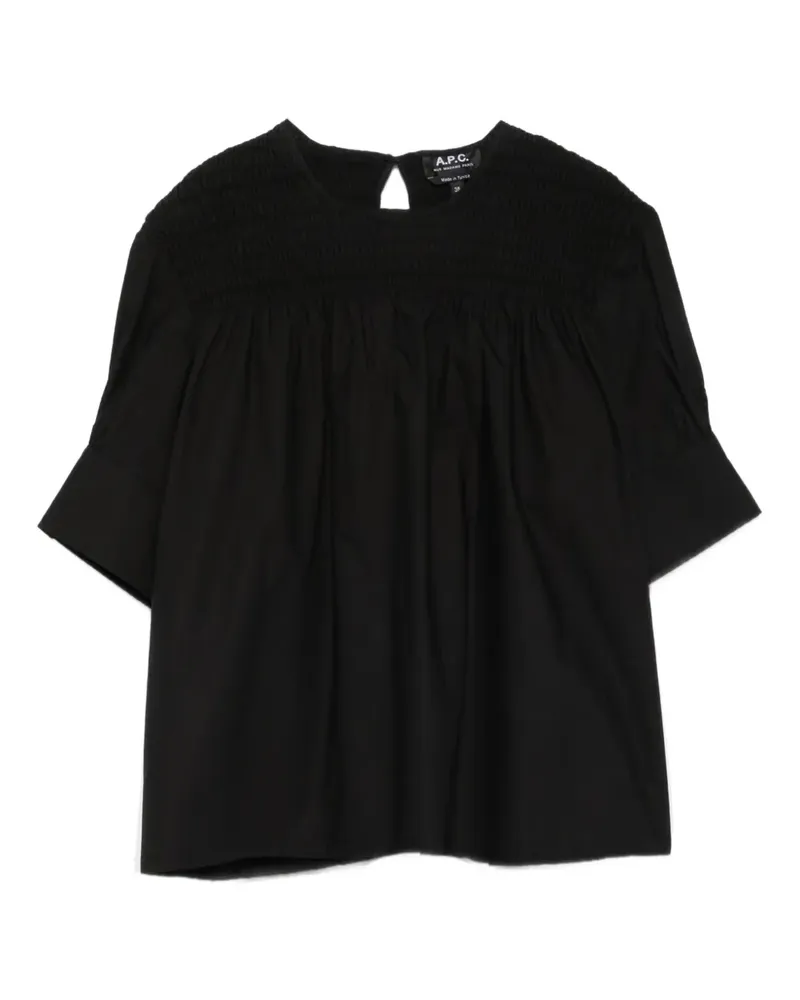 A.P.C. Estelle Bluse - Schwarz Schwarz